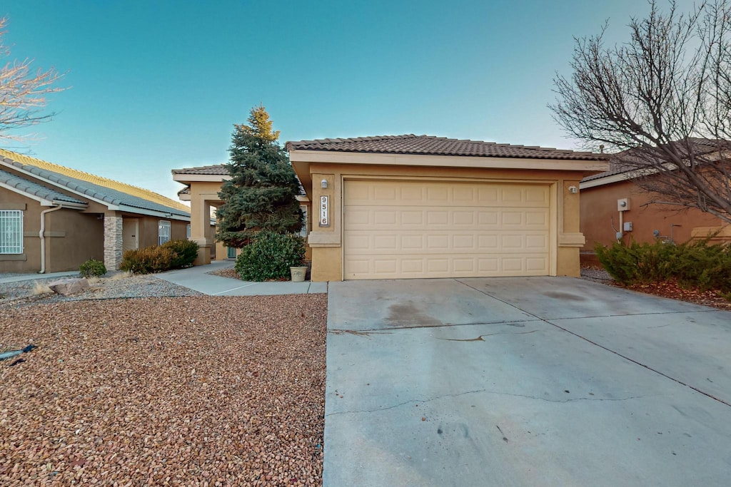 view of front of house featuring a garage