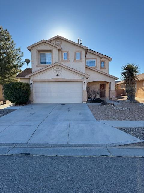 front of property featuring a garage