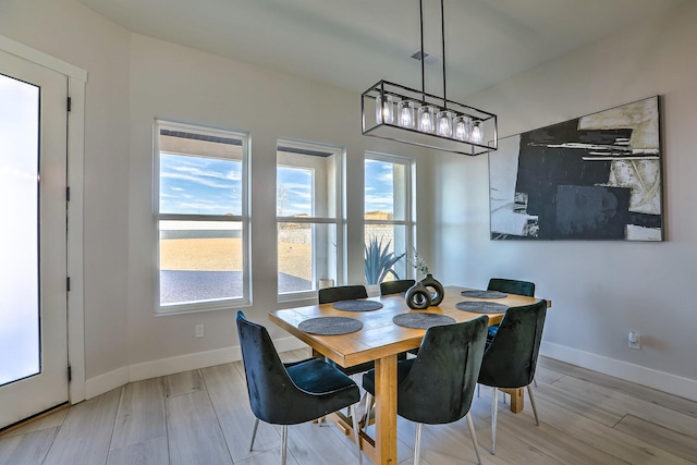 view of dining room