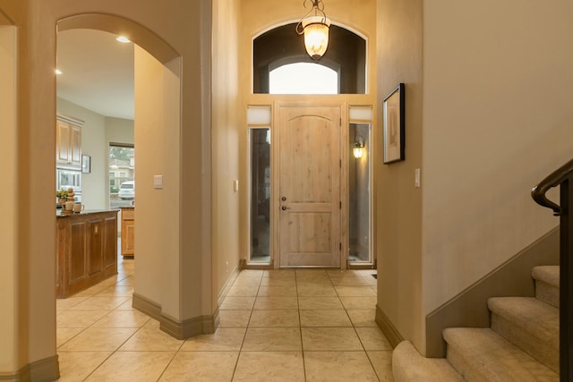 view of tiled entryway