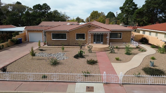 view of front of home featuring a garage