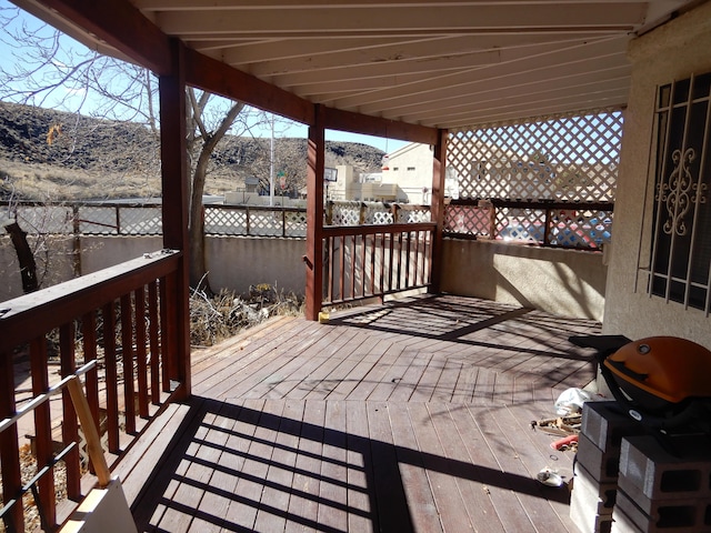 6456 Ja Ct NW, Albuquerque, NM 87120 - deck with a mountain view