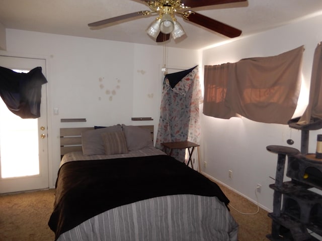 6456 Ja Ct NW, Albuquerque, NM 87120 - carpeted bedroom featuring a ceiling fan