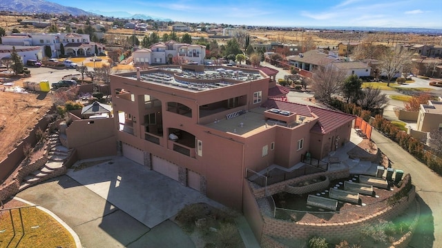 drone / aerial view with a residential view