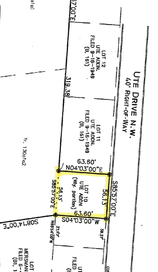 3606 Ute Rd NW, Albuquerque NM, 87105 land for sale