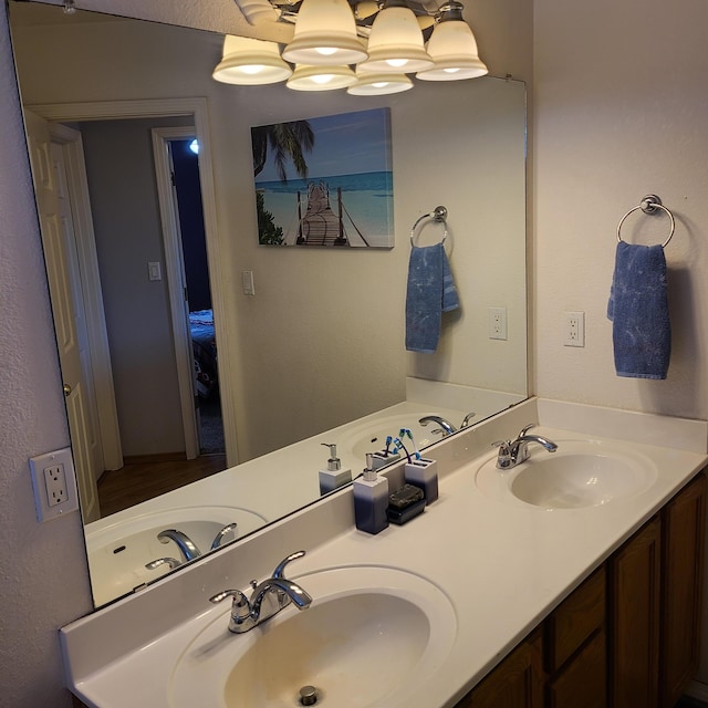 bathroom with vanity