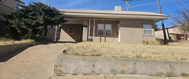 view of front of home