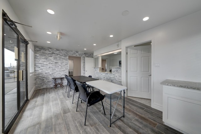 view of dining area