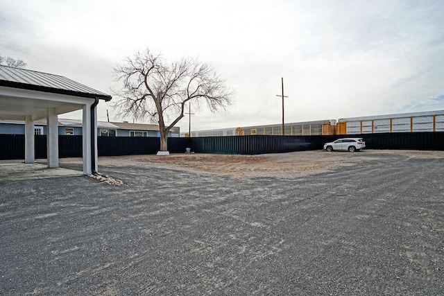 view of parking / parking lot