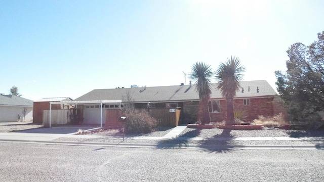 view of ranch-style home