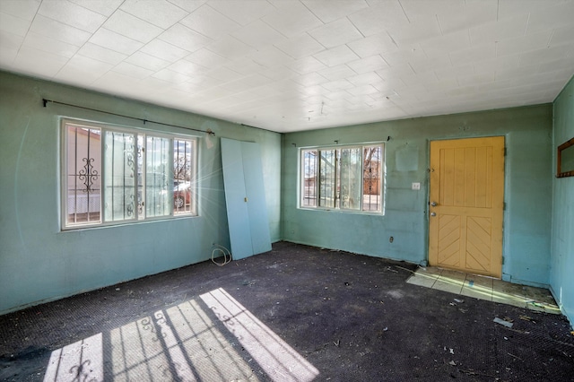 spare room featuring plenty of natural light