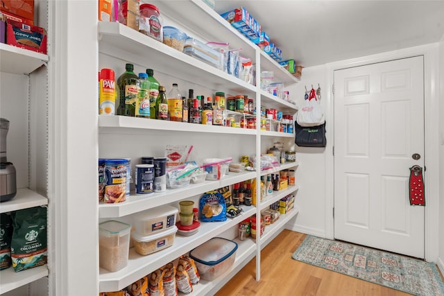 view of pantry