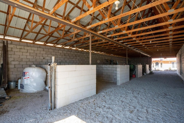 view of stable