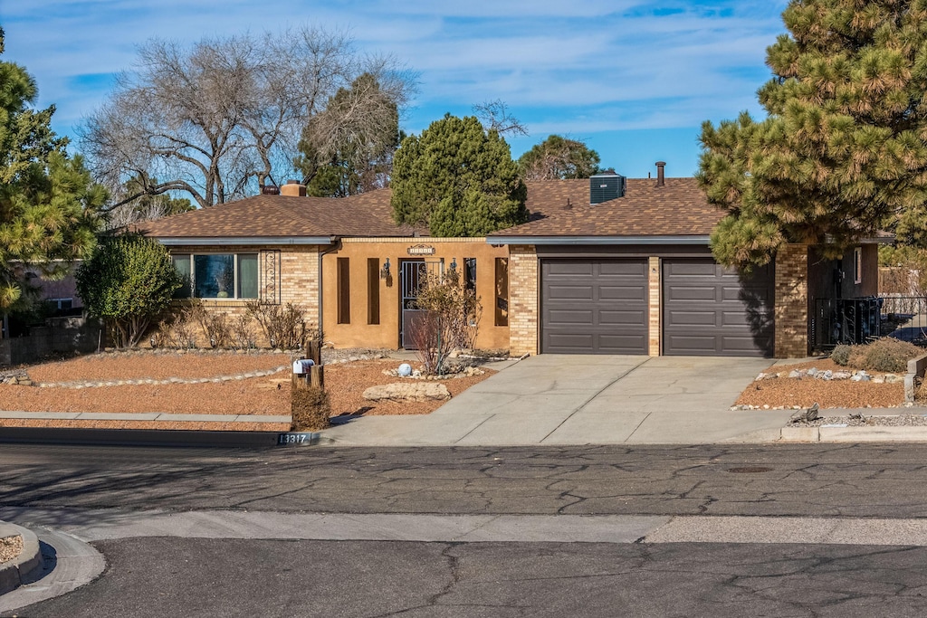 ranch-style house with a garage