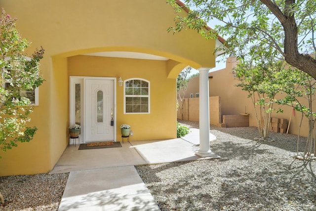 view of entrance to property