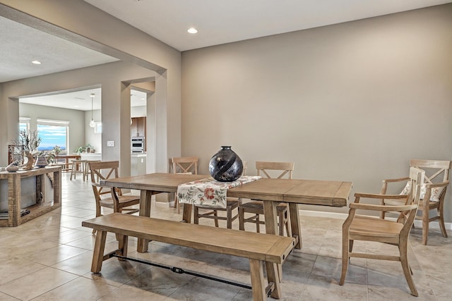 view of dining space