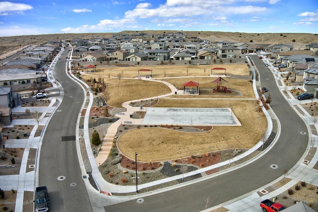 bird's eye view featuring a residential view