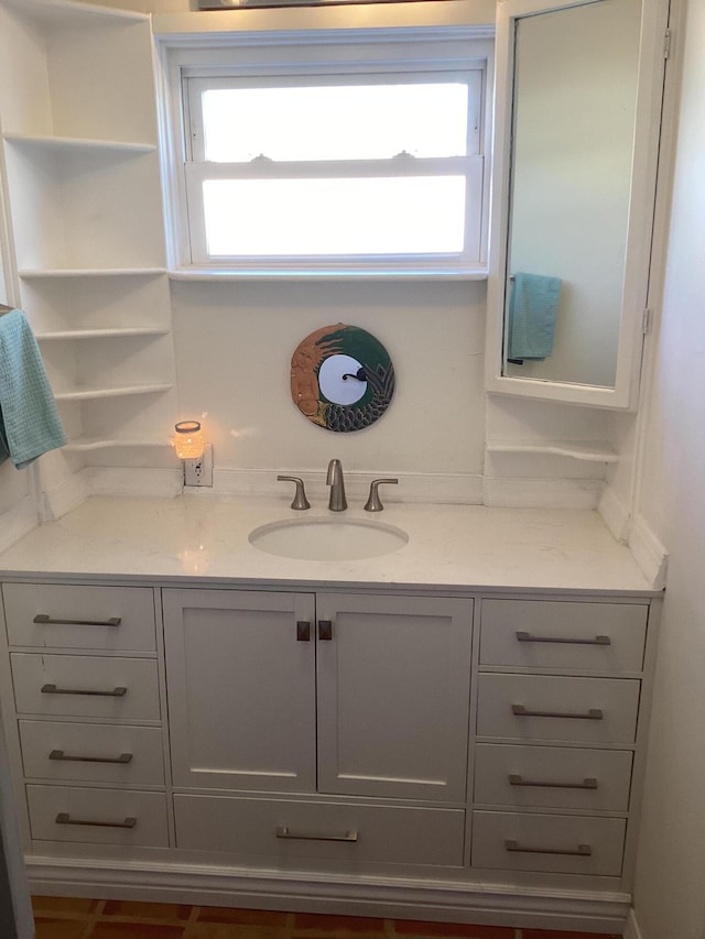 bathroom with vanity