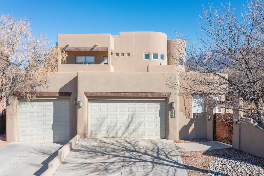 view of pueblo-style home