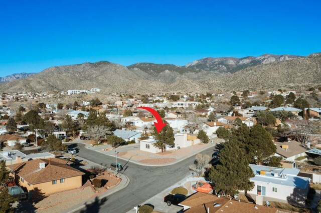 view of road with a mountain view