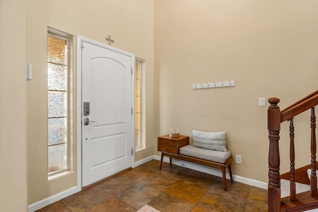 entrance foyer with a healthy amount of sunlight