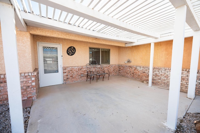 809 Kingman Ave, Grants, NM 87020 - view of patio featuring a pergola