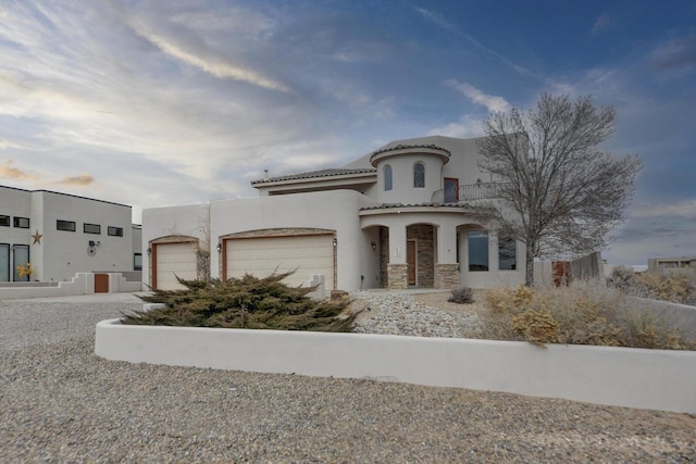 view of front of house featuring a garage