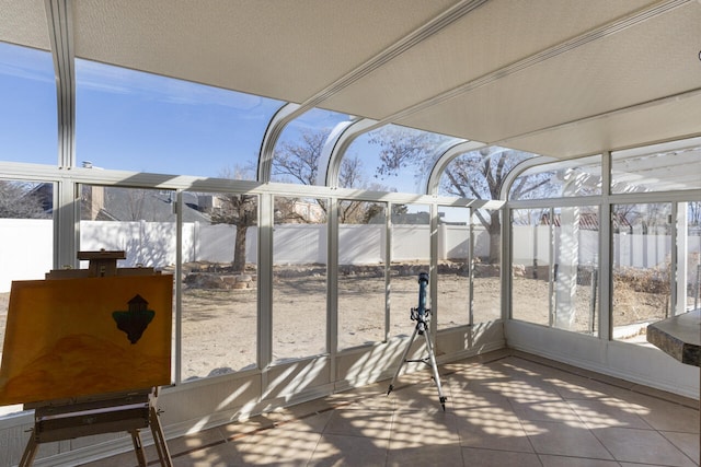 view of sunroom