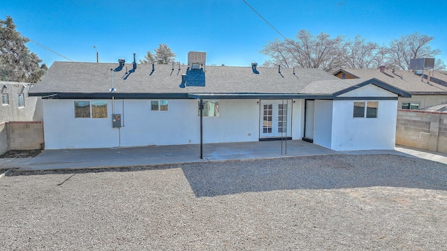 back of property featuring a patio area and central air condition unit