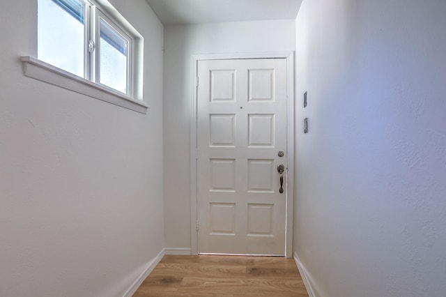 entryway featuring light hardwood / wood-style floors