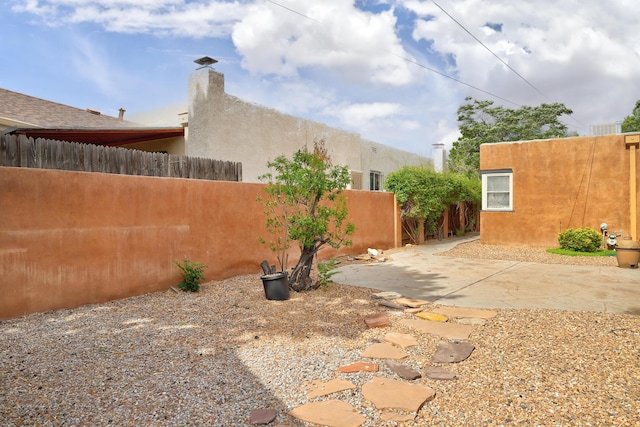 view of yard featuring a patio