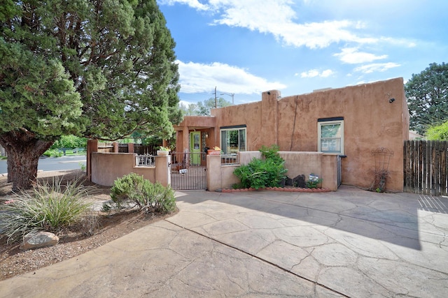 view of pueblo-style house