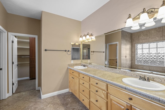 bathroom with vanity