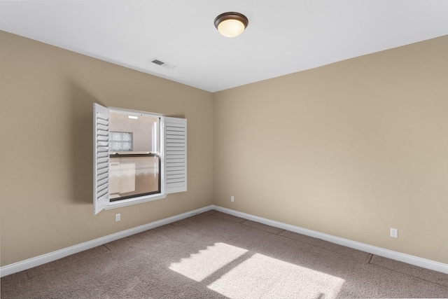 view of carpeted empty room