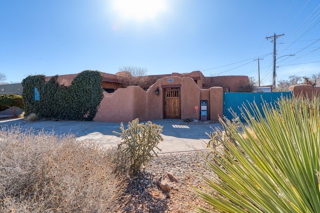 view of southwest-style home