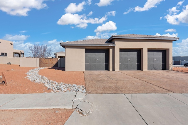 view of front of home featuring a garage