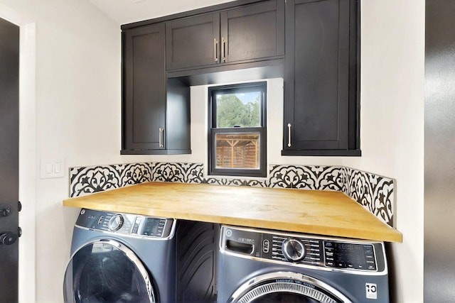 450 Juan Tomas Rd, Tijeras, NM 87059 - washroom with separate washer and dryer and cabinet space