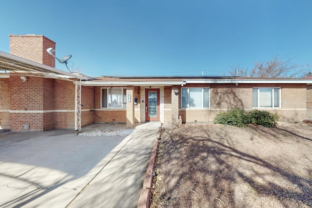 view of ranch-style home