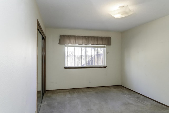 view of carpeted empty room