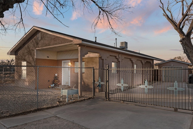 exterior space with central AC unit