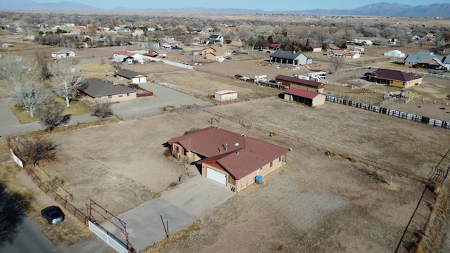 1 Blackberry Ln, Los Lunas, NM 87031 - drone / aerial view featuring a mountain view and a residential view