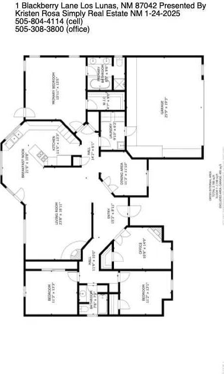1 Blackberry Ln, Los Lunas, NM 87031 - floor plan