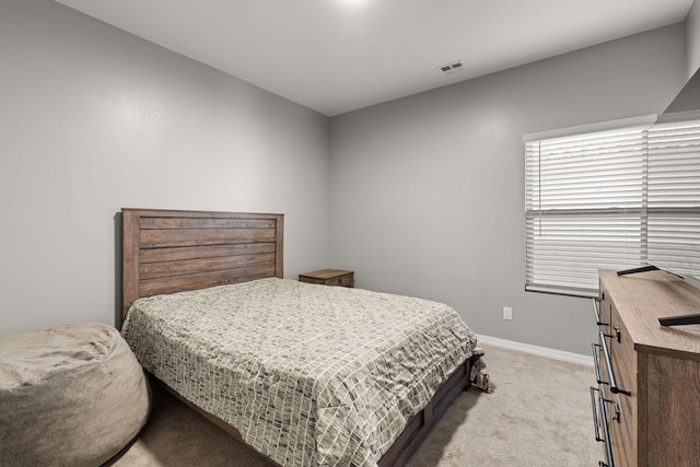 bedroom with carpet