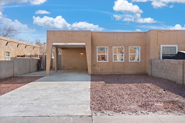 view of pueblo-style house