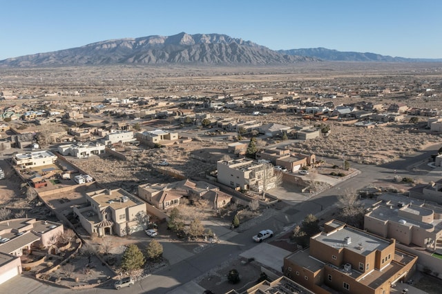 property view of mountains featuring a residential view