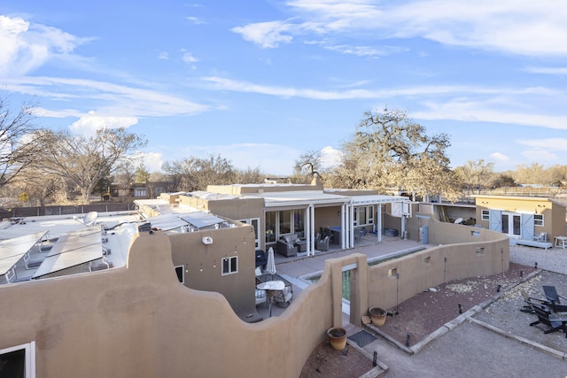 rear view of house with a patio area