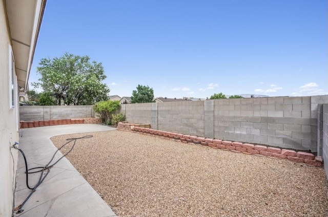 view of yard featuring a patio