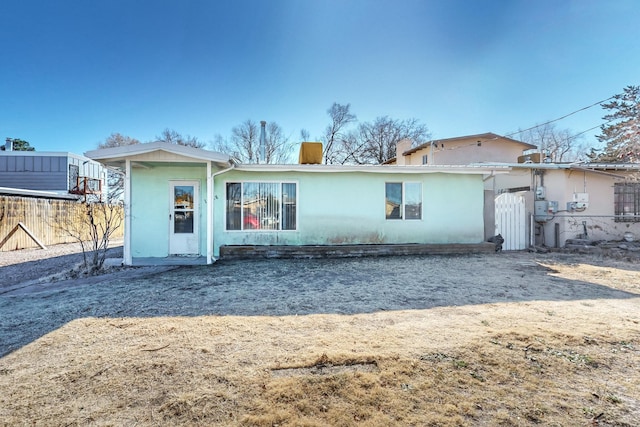 view of back of property