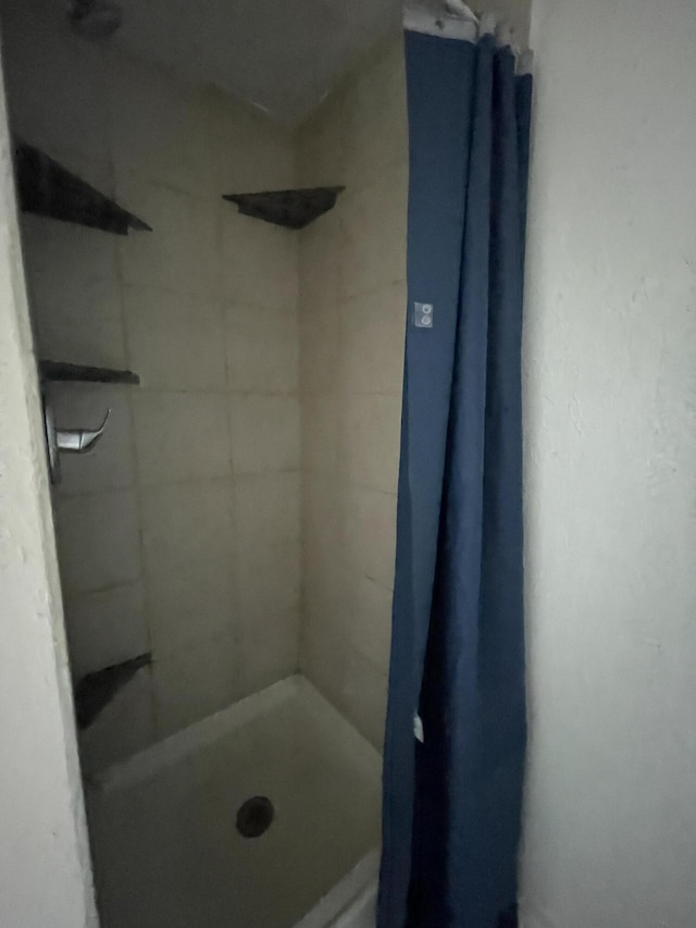 bathroom with walk in shower