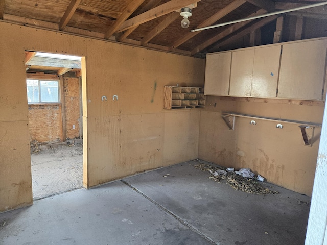 interior space with lofted ceiling